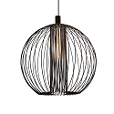 pendant luminaire WIRO 1.0 GLOBE CEILING SUSP E27 IP20, black 