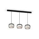 Wever & Ducr pendant luminaire WETRO 2.0 1 flame Dim-To-Warm IP20, smoky colour dimmable
