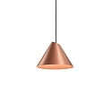 LED Design Pendant luminaire SHIEK 1.0,  17cm, 11W 1800-2850K, CRi >90, dimmable, copper