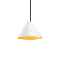 Luminaire à suspension SHIEK 2.0 sans rosette, Dim-To-Warm, avec câble ouvert IP20, or mat, blanc mat gradable