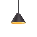 Luci a sospesione SHIEK 2.0 senza rosetta, Dim-To-Warm, con cavo aperto IP20, oro opaco, nero opaco dimmerabile