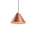 LED Design Pendant luminaire SHIEK 2.0,  25.2cm, 11W 1800-2850K, CRi >90, dimmable, copper