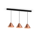 Wever & Ducr LED Design Pendant luminaire SHIEK 2.0,  25.2cm, 11W 1800-2850K, CRi >90, dimmable, copper