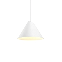 Luci a sospesione SHIEK 2.0 senza rosetta, Dim-To-Warm, con cavo aperto IP20, bianco opaco dimmerabile
