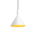 Luminaire à suspension SHIEK 3.0 sans rosette, Dim-To-Warm, avec câble ouvert IP20, or mat, blanc mat gradable