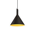 Luci a sospesione SHIEK 3.0 senza rosetta, Dim-To-Warm, con cavo aperto IP20, oro opaco, nero opaco dimmerabile
