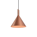 LED Design Pendant luminaire SHIEK 3.0,  25.2cm, 11W 1800-2850K, CRi >90, dimmable, copper