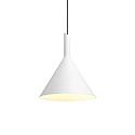 Luci a sospesione SHIEK 3.0 senza rosetta, Dim-To-Warm, con cavo aperto IP20, bianco opaco dimmerabile