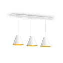 Wever & Ducré LED Design-Pendelleuchte SHIEK 4.0, Ø 25cm, 11W 1800-2850K, CRi >90, dim-to-warm, ohne Baldachin (Kabel offen), weiß-gold Wever & Ducré LED Design-Pendelleuchte SHIEK 4.0, Ø 25cm, 11W 1800-2850K, CRi >90, dim-to-warm, ohne Baldachin (Kabel offen), weiß-gold