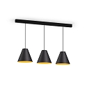 Wever & Ducr LED Design Pendant luminaire SHIEK 4.0,  25cm, 11W 1800-2850K, CRi >90, dimmable, black gold