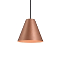 LED Design Pendant luminaire SHIEK 4.0,  25cm, 11W 1800-2850K, CRi >90, dimmable, copper