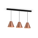 Wever & Ducr LED Design Pendant luminaire SHIEK 4.0,  25cm, 11W 1800-2850K, CRi >90, dimmable, copper