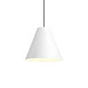 Luci a sospesione SHIEK 4.0 senza rosetta, Dim-To-Warm, con cavo aperto IP20, bianco opaco dimmerabile