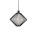 Shade WIRO 1.1 DIAMOND, lacquered steel, without suspension + lamp, black