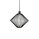 Luci a sospesione WIRO 1.1 DIAMOND CEILING SUSP E27 IP20, nero 