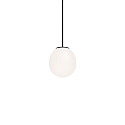 Luci a sospesione DRO SUSPENDED 1.0 -  12.5CM G9 IP20, opale bianco, nero opaco dimmerabile