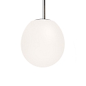 Luci a sospesione DRO SUSPENDED 3.0 -  29CM E27 IP20, opale bianco, nero opaco dimmerabile