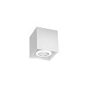 Apparecchio di superficie BOX MINI 1.0 Forma di cubo, rigido GU10 IP20, Bianco dimmerabile