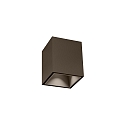 Downlight BOX MINI 1.0 angolare, versione a montaggio superficiale IP20, bronzo dimmerabile