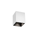 Downlight BOX MINI 1.0 angolare, versione a montaggio superficiale IP20, bianco opaco dimmerabile