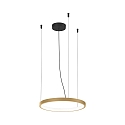 Luci a sospesione KUJO 1.0 1 elemento, forma dell'anello IP20, champagne dimmerabile