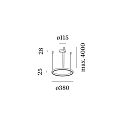 Wever & Ducré Luci a sospesione KUJO 1.0 1 elemento, forma dell'anello IP20, bronzo dimmerabile Wever & Ducré Luci a sospesione KUJO 1.0 1 elemento, forma dell'anello IP20, bronzo dimmerabile
