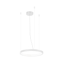 Luci a sospesione KUJO 1.0 1 elemento, forma dell'anello IP20, bianco opaco dimmerabile