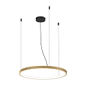 Luci a sospesione KUJO 2.0 1 elemento, forma dell'anello IP20, champagne dimmerabile