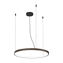 Luci a sospesione KUJO 2.0 1 elemento, forma dell'anello IP20, bronzo dimmerabile