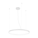 Luci a sospesione KUJO 2.0 1 elemento, forma dell'anello IP20, bianco opaco dimmerabile