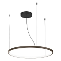 Luci a sospesione KUJO 3.0 1 elemento, forma dell'anello IP20, bronzo dimmerabile
