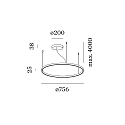 Wever & Ducré Luci a sospesione KUJO 3.0 1 elemento, forma dell'anello IP20, bronzo dimmerabile Wever & Ducré Luci a sospesione KUJO 3.0 1 elemento, forma dell'anello IP20, bronzo dimmerabile