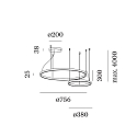 Wever & Ducré Luci a sospesione KUJO 3.1 2 elemento, forma dell'anello IP20, bronzo dimmerabile Wever & Ducré Luci a sospesione KUJO 3.1 2 elemento, forma dell'anello IP20, bronzo dimmerabile