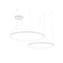 Luci a sospesione KUJO 3.2 2 elemento, forma dell'anello IP20, bianco opaco dimmerabile
