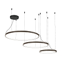 Luci a sospesione KUJO 3.2.1 3 elemento, forma dell'anello IP20, bronzo dimmerabile