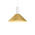 pendant luminaire ODREY CEILING SUSP 1.6 PAR16 GU10 IP20, gold, white matt 