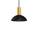 pendant luminaire ODREY CEILING SUSP 1.7 GU10 IP20, gold, black matt 