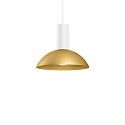 pendant luminaire ODREY CEILING SUSP 1.7 GU10 IP20, gold, white matt 