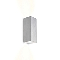 LED Wall luminaire TRAIN 2.0, 2-sided, 8W 3000K 510lm 36°, CRi >90, dimmable, aluminum brushed