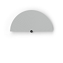 cover TAPIS 2.1 half round, mechanical, grey, white