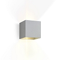 wall luminaire BOX WALL SURF 2.0 IP20, brushed aluminium dimmable
