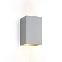Luminaire mural BOX 3.0 haut bas IP20, aluminium brossé gradable