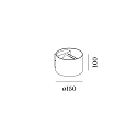 LED Wandleuchte RAY 2.0, Up&Down, 2x 3W 1800-2850K, dimmbar, Winkel verstellbar, schwarz