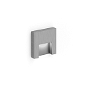 staircase luminaire RETO 0.8 down, square, asymmetrical IP20, brushed aluminium dimmable
