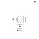 Wever & Ducré mirror luminaire PERLEZ CLIP IP44 1.0 - Ø 13CM IP44, white dimmable