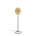 Floor lamp MIRRO FLOOR 2.0, mirror  45cm, E27 (excl.), with cord dimmer, black gold