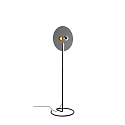 Floor lamp MIRRO FLOOR 2.0, mirror  45cm, E27 (excl.), with cord dimmer, black chrome
