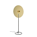 Floor lamp MIRRO FLOOR 3.0, mirror  75cm, E27 (excl.), with cord dimmer, black gold