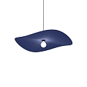 Pendelleuchte WAVE SOFT 3.0, E27, IP20, Kabel 250cm, Filz indigoblau
