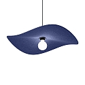 Pendelleuchte WAVE SOFT 1.0, E27, IP20, Kabel 600cm, Filz indigoblau